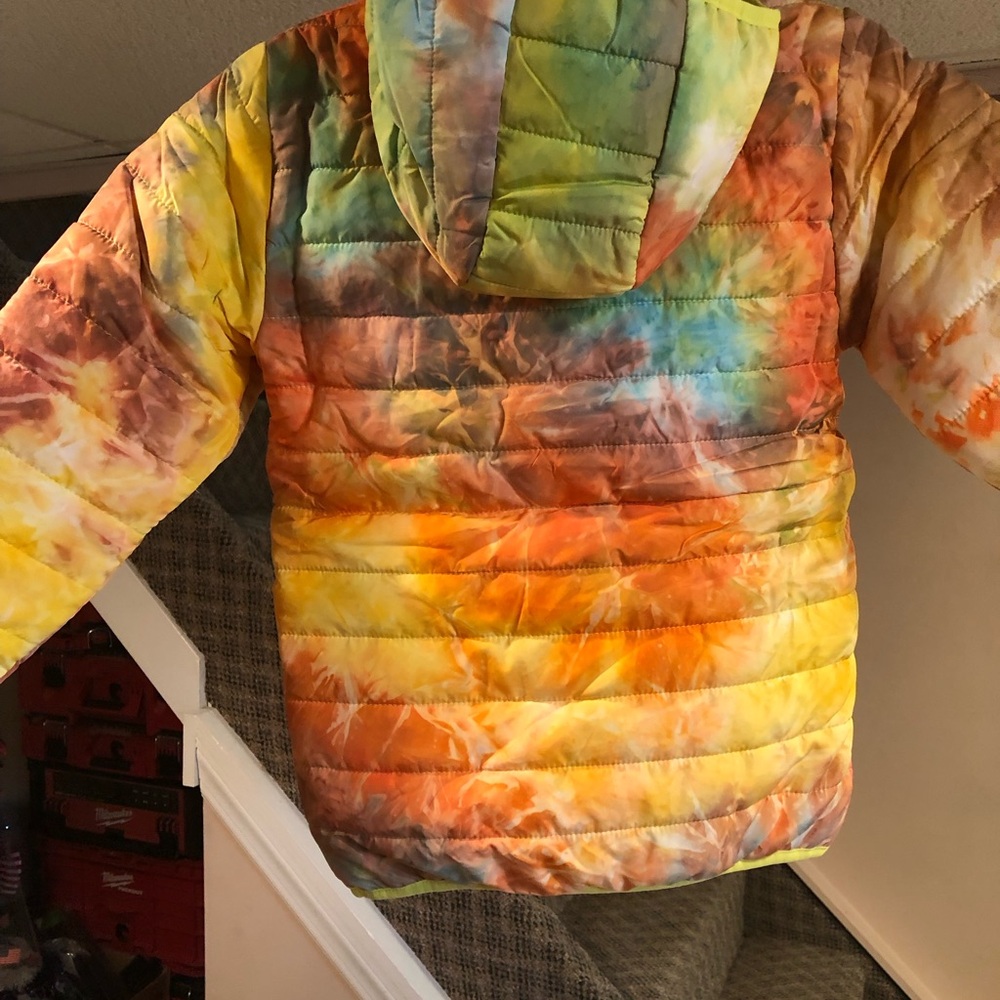 Alexa Rae Vibrant Multicolor Kids Puffer Jacket - Picture 2 of 5